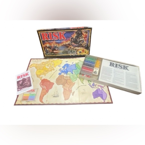 Parker Brothers Other - Vintage 1993 Risk The World Conquest Game Parker Brothers 2-6 Players Tonka Corp